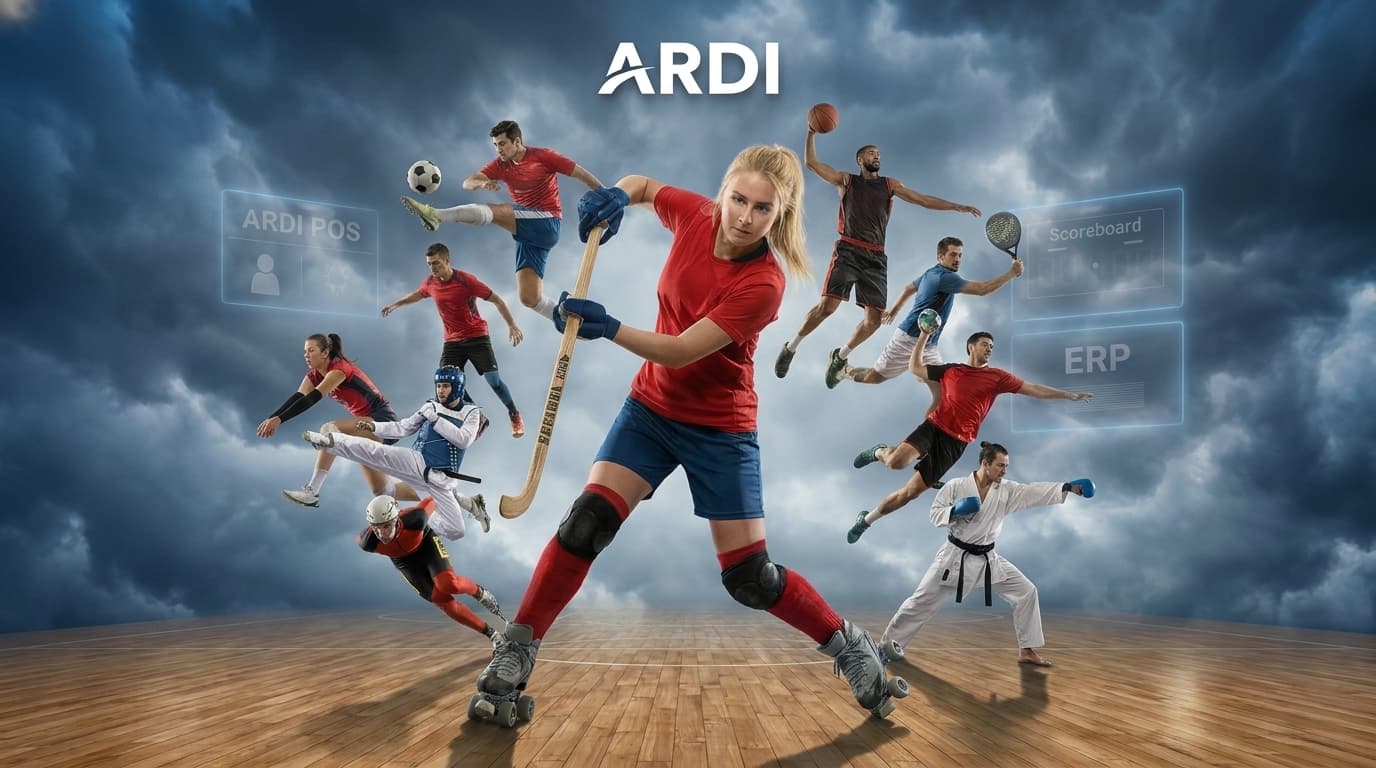 Vista general de los 10 marcadores deportivos digitales ARDIS